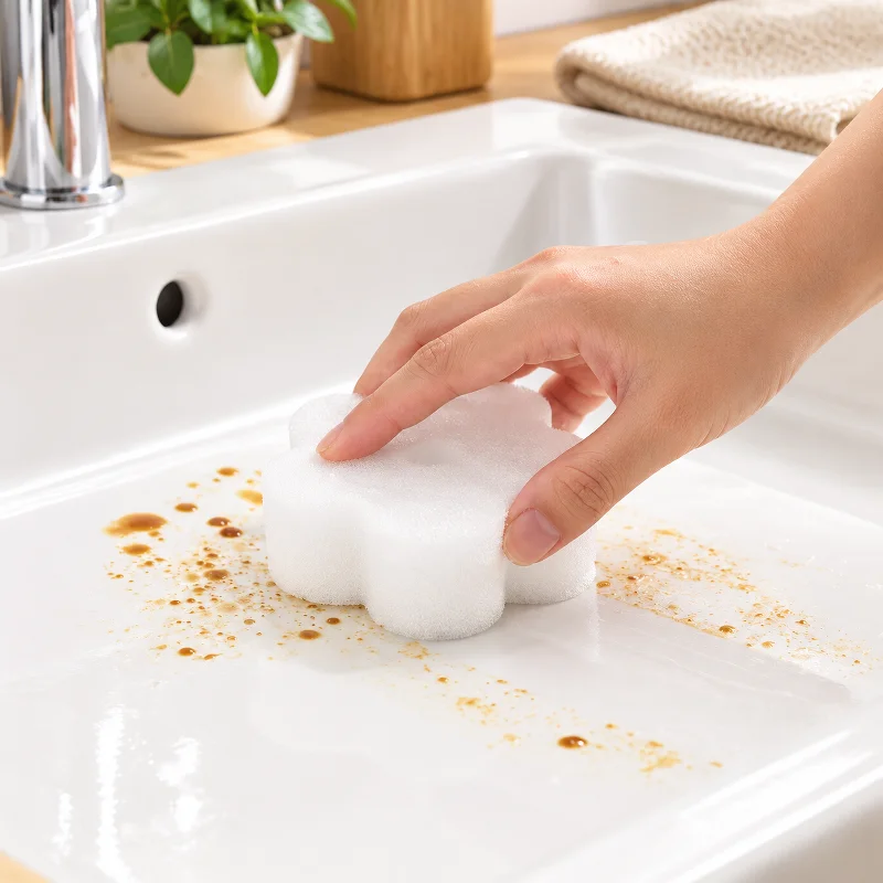 Flower Shaped Double Sided Kitchen Dish Sponge Non-scratch Bowl Pot Scrubber Sponge Household Tableware Washing Cleaning Gadget