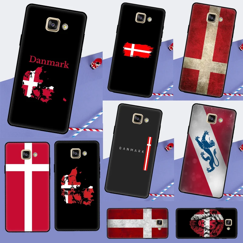 Denmark Flag Case For Samsung Galaxy J5 J3 J7 2017 J1 A3 A5 2016 A6 A7 A8 A9 J8 J4 J6 Plus 2018 Cover