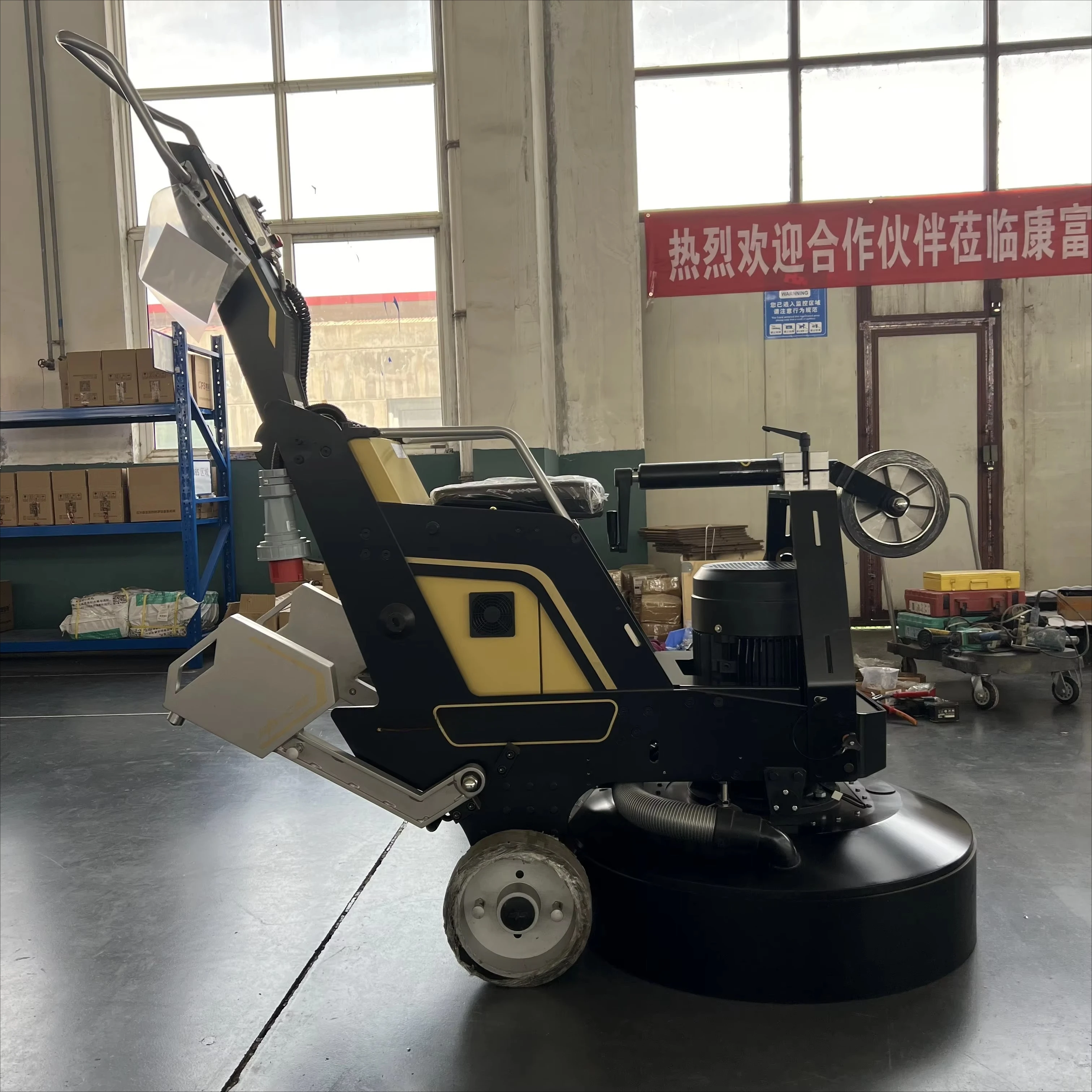 GD 918 High-Tech Automatic Concrete Polisher & Floor Grinder RC Planetary Diamond Engine Core Component Ride-On Grinder Machine