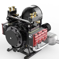 TOYAN Horizontally Opposed Four-cylinder Methanol Four-stroke Engine Physical Experiment Model Toy