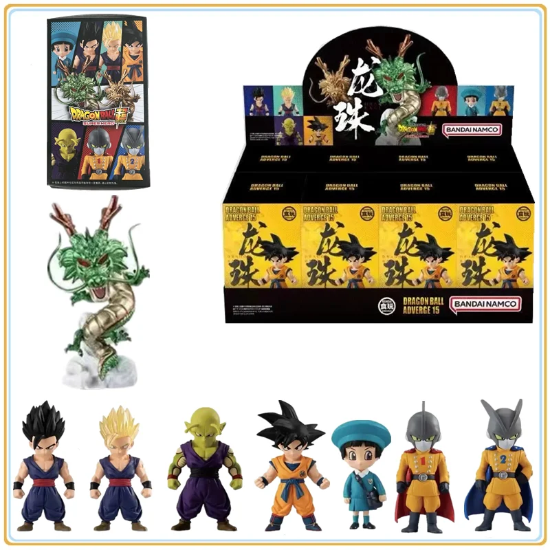 

Original BANDAI Dragon Ball ADVERGE15 Gohan Gogeta Piccolo Shenron Blind Box Anime Figure Model Child Collectible Toys Gifts