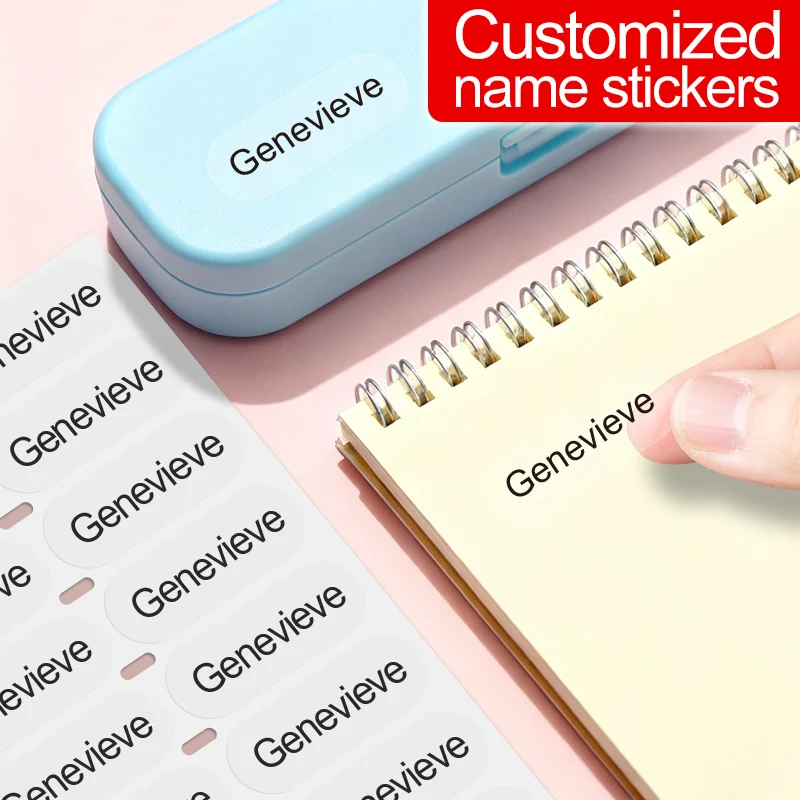 

‌Custom Personalized Name Tags for Kids School - Waterproof Stickers, Sports Bottles & Lunch Box Labels, DIY Crafts Gift‌