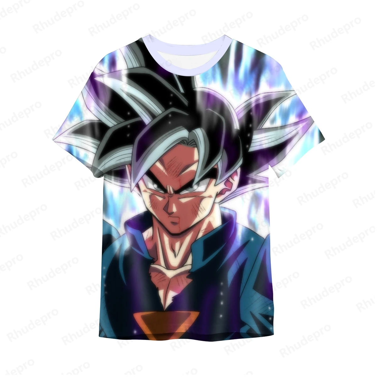 T-shirt à Manches Courtes pour Homme et Fille, Streetwear, Goku, Vegeta, Anime Japonais, Gym, Tenue Amusante, Impression 3D