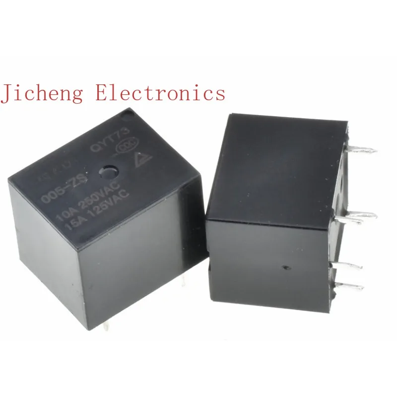10PCS QYT73-005 012 024 -HS/ZS Relay 15a Universal Power  4 Pins for HF3FF