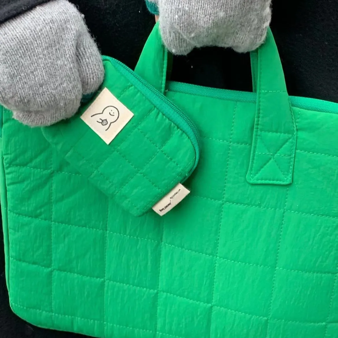 Handheld Computer Bag MacBook 14 Inch Notebook Storage Bag iPad Tablet 11 Inch Cotton Material Winter Season Product