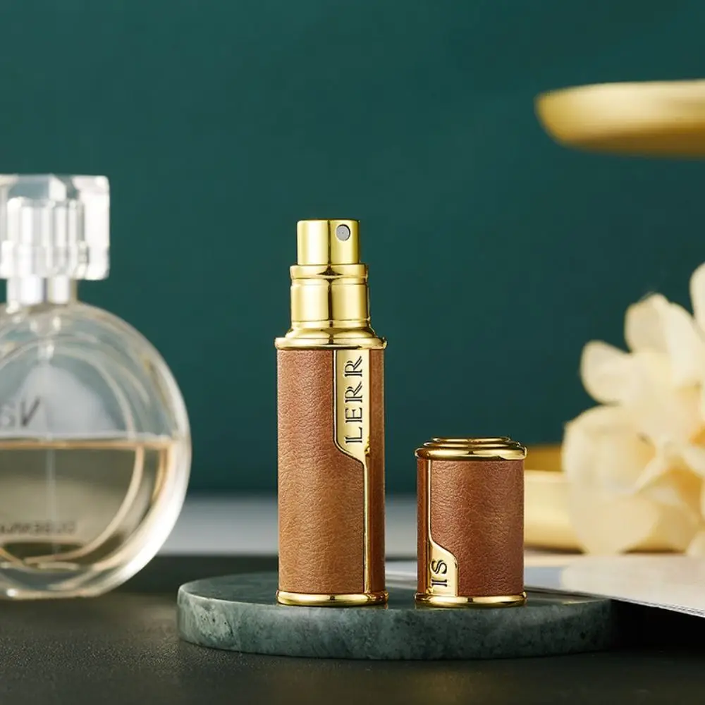 Duftflasche mit Bodenbefüllung, selbstpumpender Zerstäuber 5ML, Leder-Sprühflasche, Köln-Feuchtigkeitscreme, Feinnebel-Zerstäuber für Reisen – Detail 8