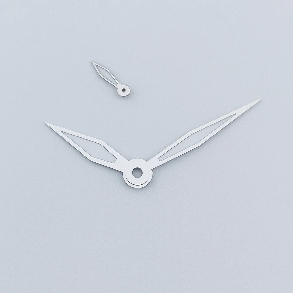 Silver Watch Hands With Green Luminous Feature, Suitable For ETA 6497 6498 or ST3600 ST3620 Series Movements.