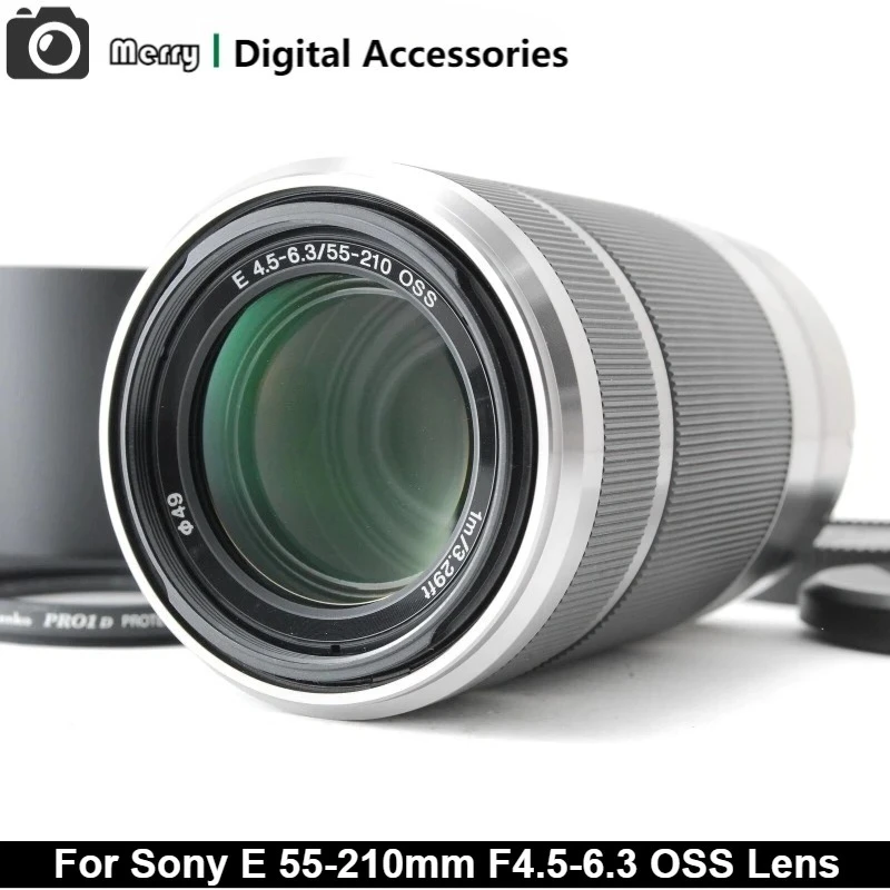 Genuine 55-210 Lens E 55-210mm f/4.5-6.3 OSS E-Mount Lens For Sony A5000 A5100 A6000 A6300 A6500 NEX6 NEX7 NEX5R NEX5T