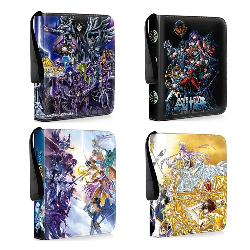 

Saint Seiya Card Binder 9 Pocket Trading Card Holder Anime Card Binder with 50 inner Pages Zipper Holder Up to 900 Cards gifts