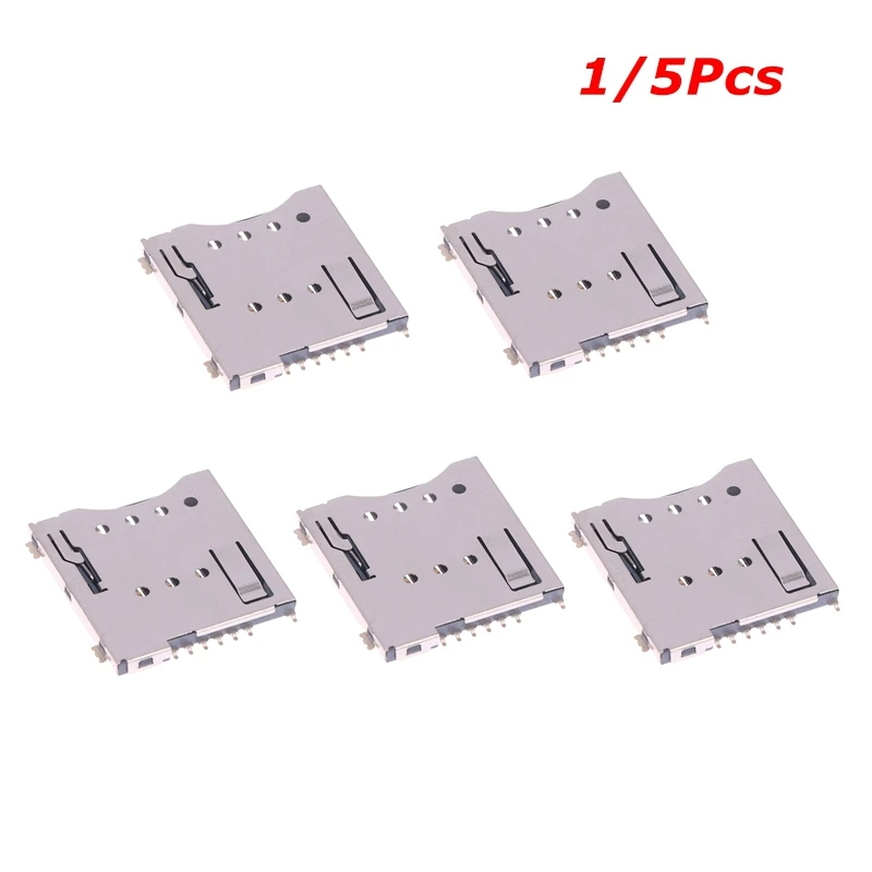 

1/5Pcs MUP-C792 Original Micro SIM Card Connector Patch Self-piercing 6 +1 P SIM Card Slot Socket