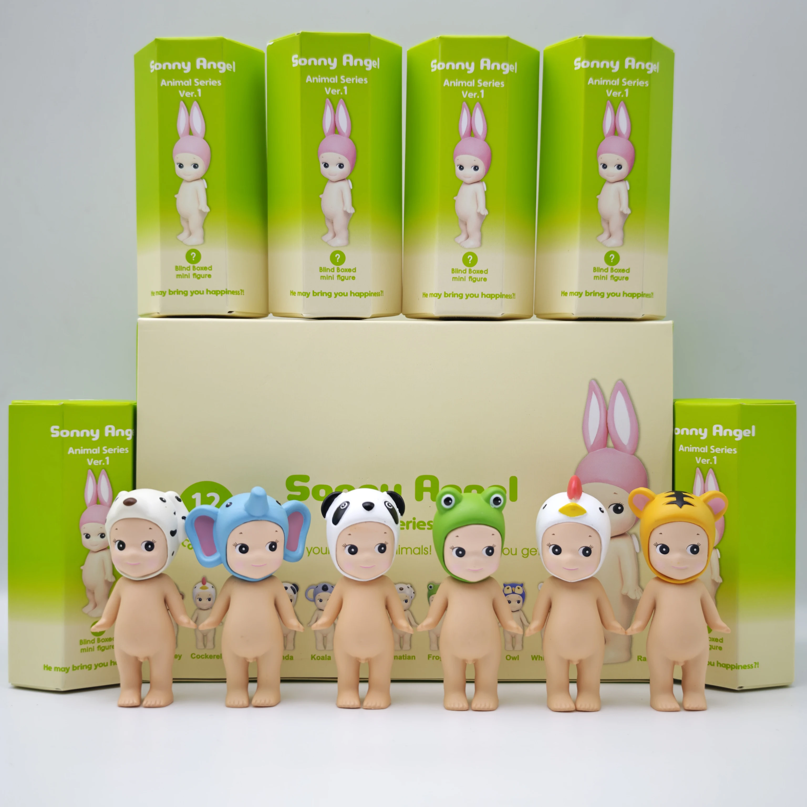 Niedliche Sonny Blind Box Spielzeuge Tierserie Ver.1 Anime Mini-Actionfigur Süße Puppen-Ornamente Sammlung Geburtstags- und Weihnachtsgeschenke