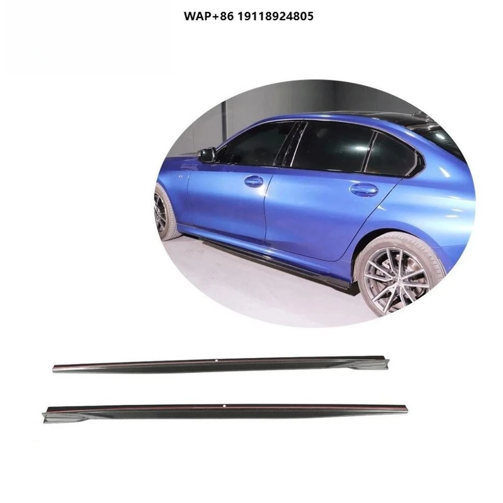 تنورة جانبية من ألياف الكربون G28 G20 لسيارة B-MW الجديدة 3 Series Sedan & Wagon 320 330 340 340i 2019-2020