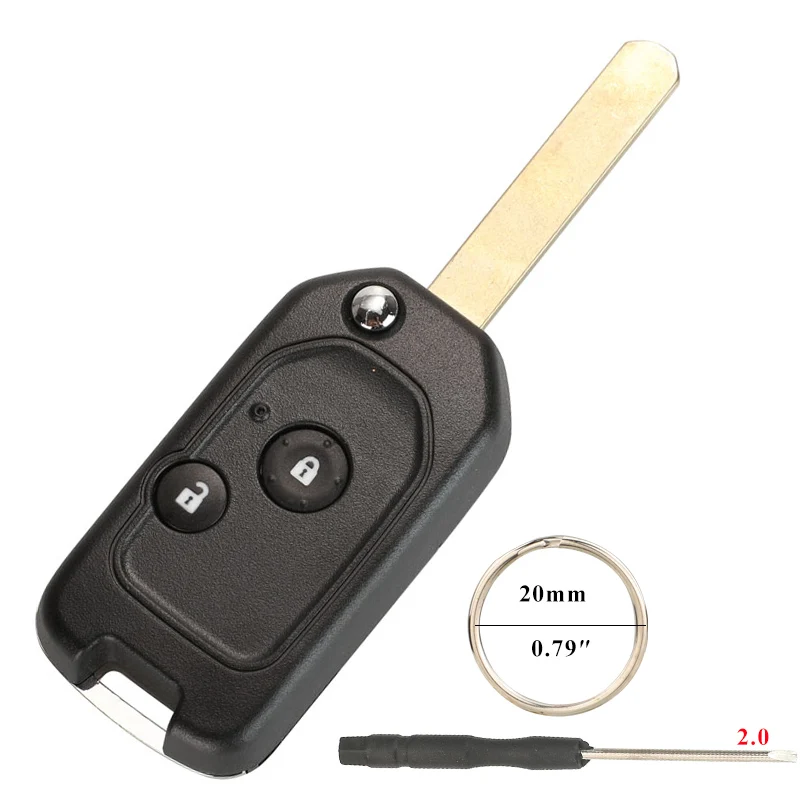 Jingyuqin 2/3/4BTN Geändert Filp Remote Key Shell Fob Fall Für Honda Fit CRV Civic Insight Ridgeline HRV Jazz ACCORD 2003-2013