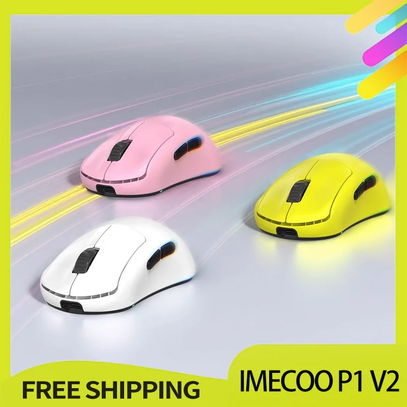 

Imecoo P1 V2 Mouse Wireless 2.4g Dual-Mode 300mah Paw3950 Lightweight Nordic52840 Gaming Mouse Pc Accessories Gamer Gifts