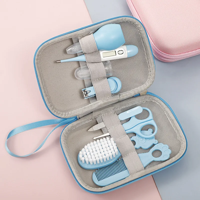 Baby Grooming Kit Portable Baby Safety Care Nose Aspirator Etc for Kindergarten Newborns Baby Girls and Boys To Keep Clean