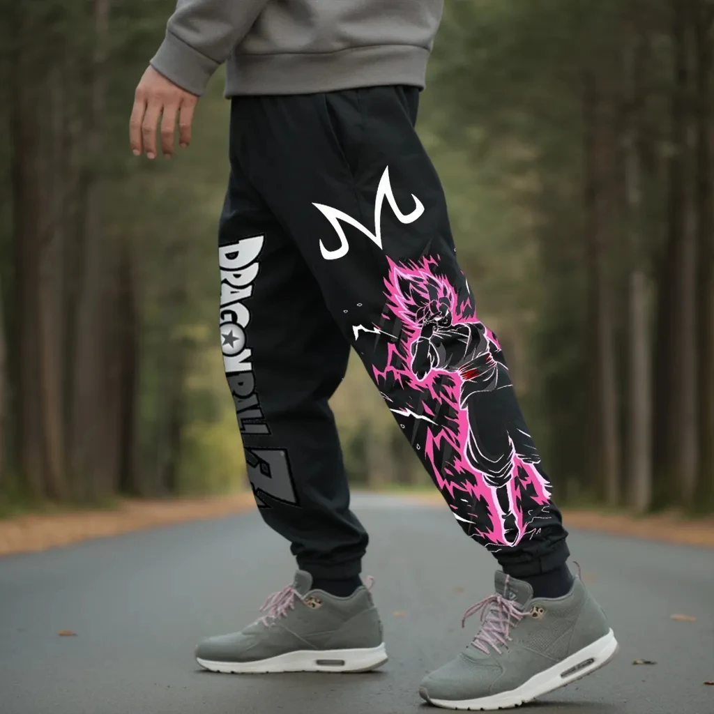 2025 لعبة دراغون بول أنيمي الطرفية الخريف الشتاء جديد القطن فضفاض السراويل الرياضية الأمريكية الرجال النساء الهيب هوب السراويل الضيقة