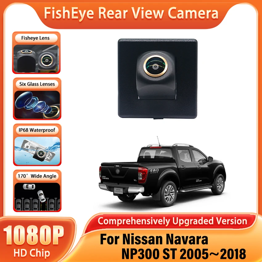 170 ° Камера заднего вида для Nissan Navara NP300 ST 2005 ~ 2013 2014 2015 2016 2017 2018 HD AHD CCD Резервная камера ночного видения