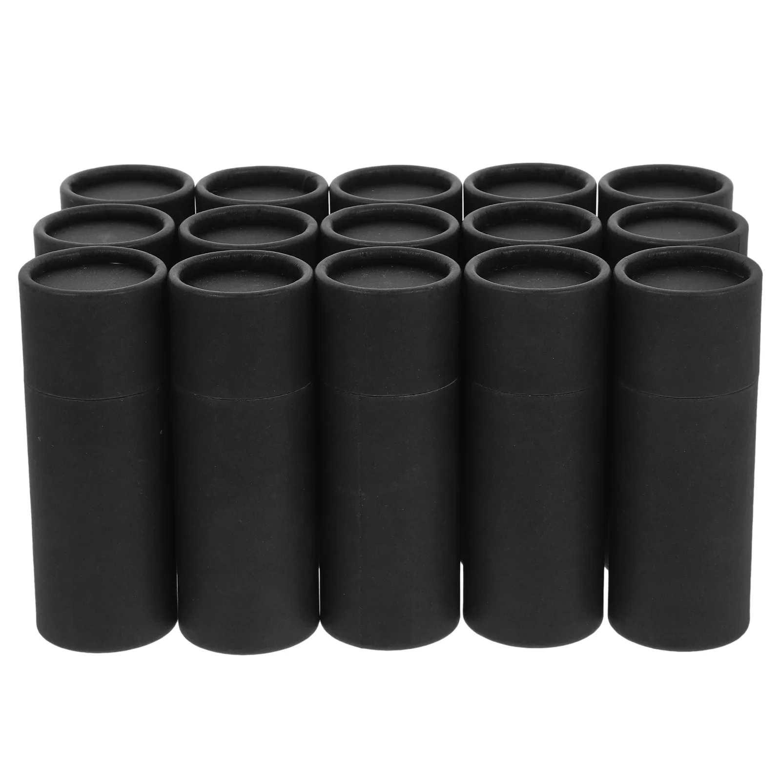 

15 Pcs Paper Tube Box Packaging Black Cardboard Twist Stick DIY Tea Perfume Boxes Bottles for Tubes