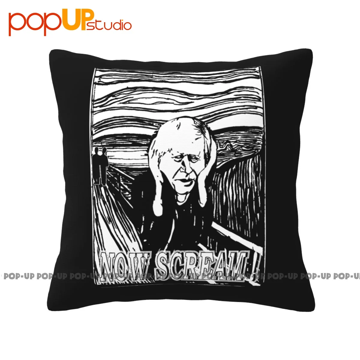 Print Pour Hommes Boris Johnson Pm Edvard Munch Le Cri Brexit Remoaner Revoke Pillowcase Throw Pillow Cover Customized