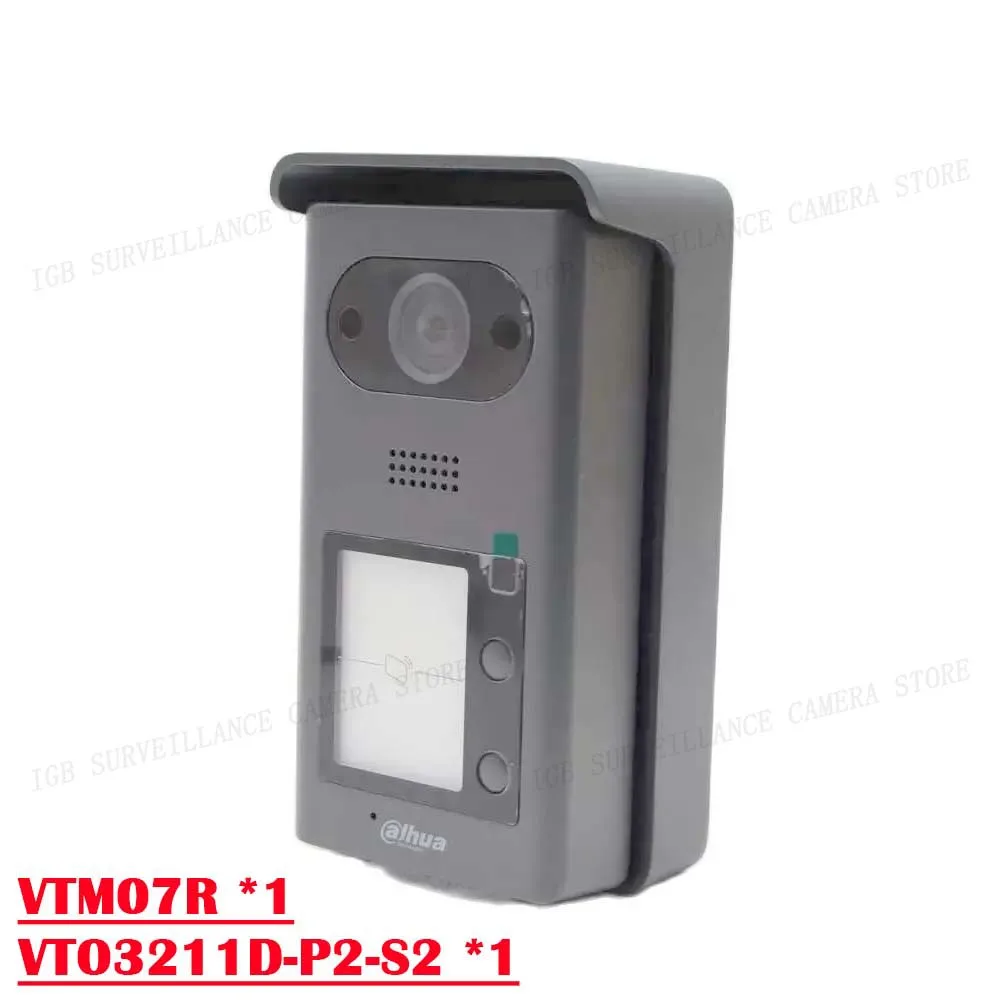 Dahua VTO3211D-P1/2/4-S2 1/2/4Button 1080P Video Smart Outdoor Doorbell IC Card Unlock Night Vision Intercoms for the apartment