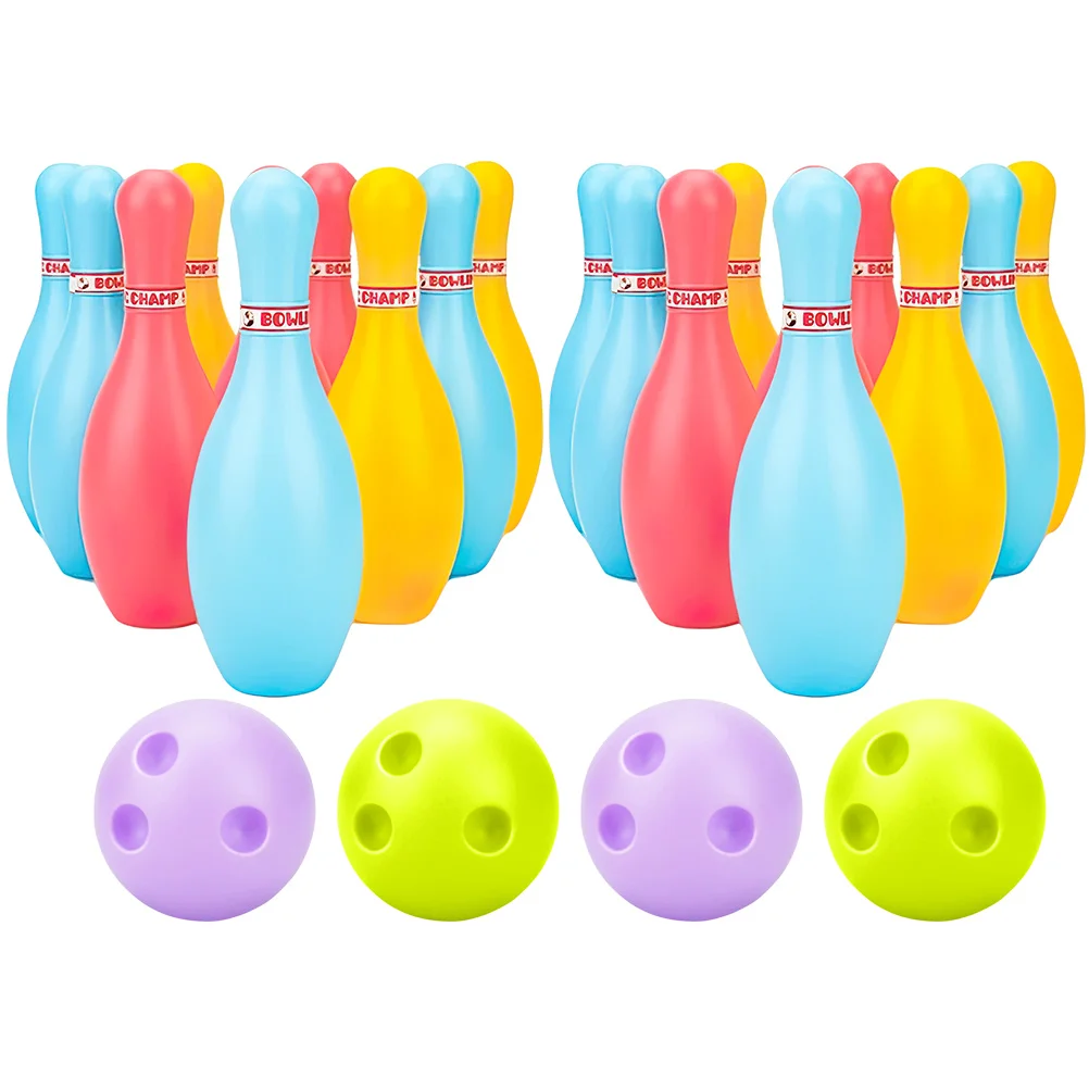 

2 Sets Bowling Children Toy Kids Toddler Children's Toys Kindergarten Ball Pin Sports Outdoor