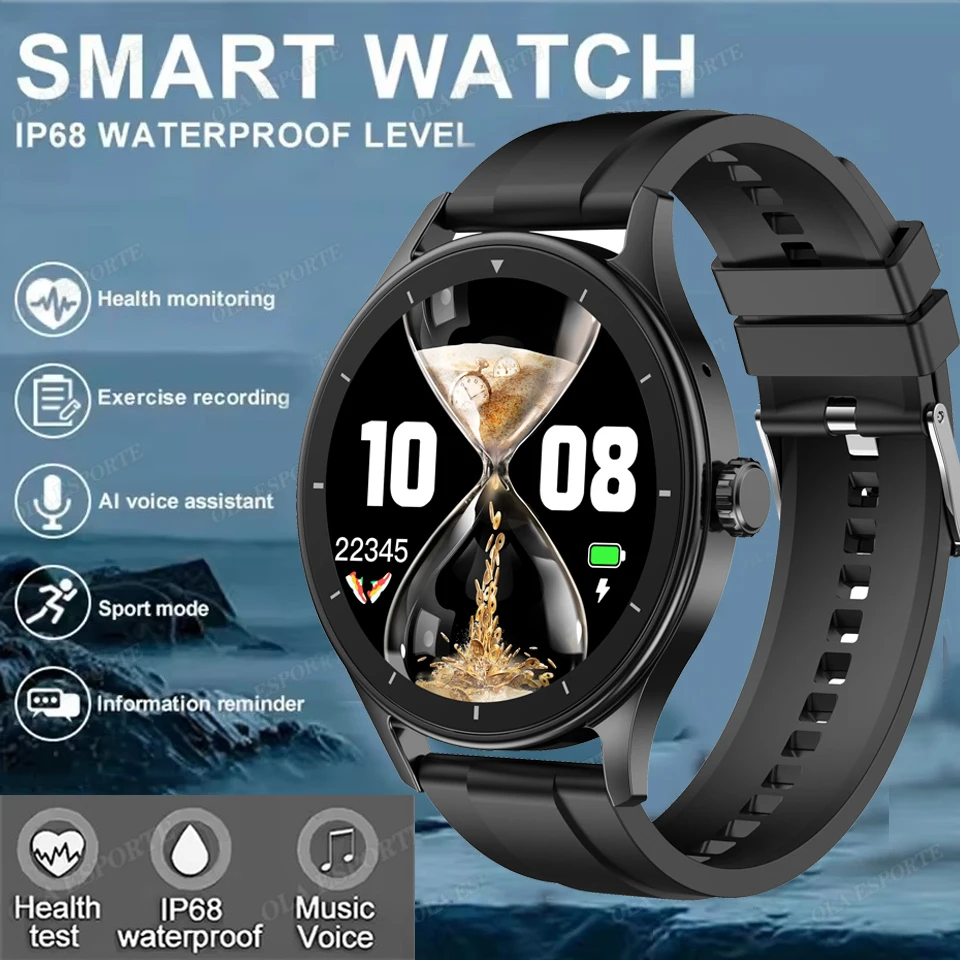 

New ECG Monitor Smart Watch 2025 HD Bluetooth Call Heart Rate Sleep Monitor Blood Oxygen GPS Motion Sports Waterproof Smartwatch