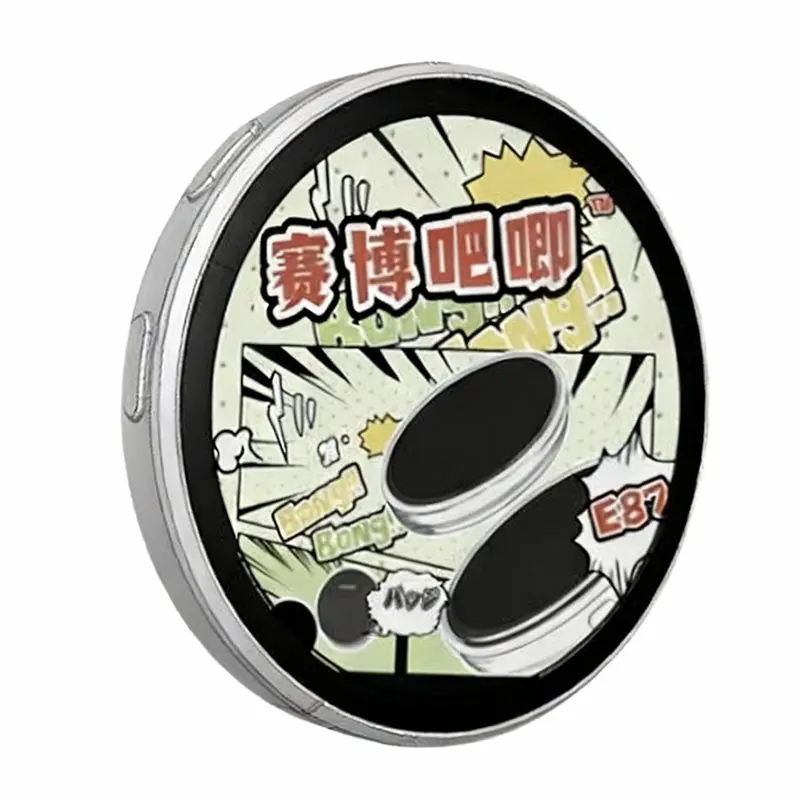 AC57-Smart Bluetooth Anime Digital Pin - Touchscreen E-Ink Photo Frame W/ Video Playback, 7-Color LED, App Control