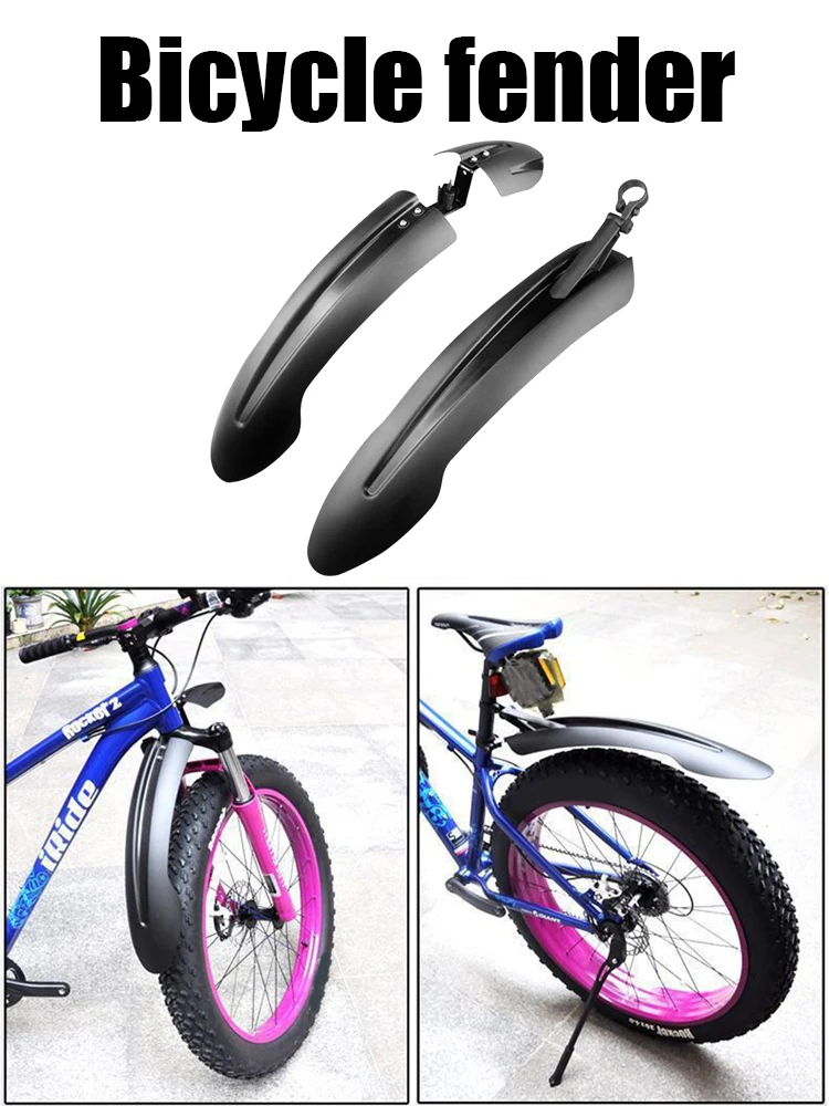 

Защита от брызг для переднего и заднего колес велосипеда (20, 24, 26, 27.5 дюймов) – Детали для велосипедов, предотвращающие брызги грязи