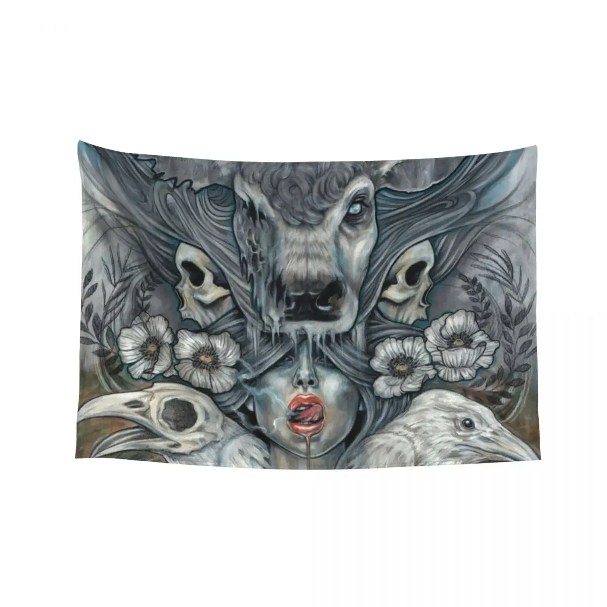 

Feeding My Flame Tapestry Cute Decor Wall Art Carpet Wall Tapestry