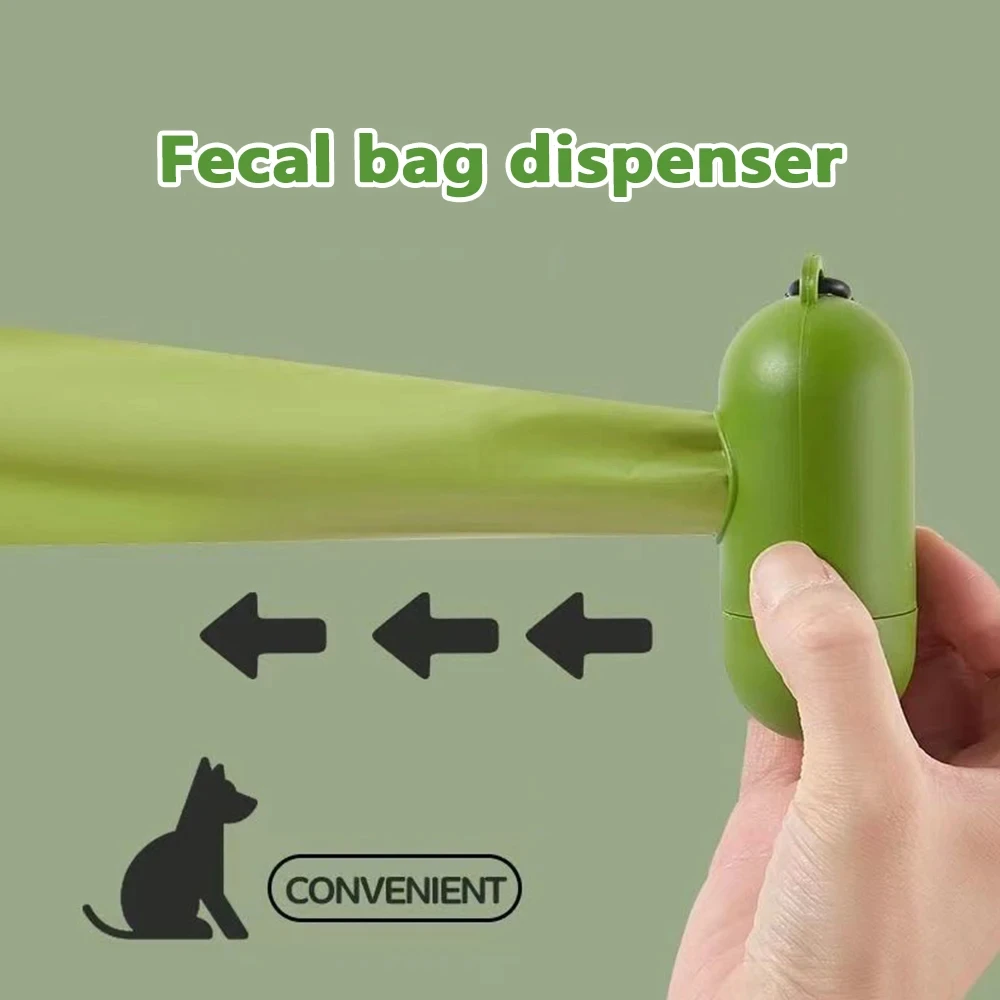 Biodegradable dog poop bags, large waste bag for dogs and cats, clean bag dispenser for outdoor home, pet supplies, 15 bags/roll