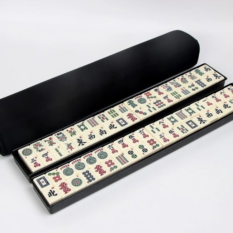 

Travel mini mahjong tiles, dormitory, portable Douyin red and black creative mahjong