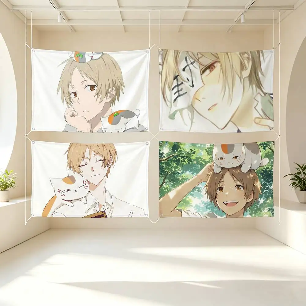Takashi Natsume  Flags for Bedrooms Home Decor Items Outdoor Decors Garage Decoration Flaga