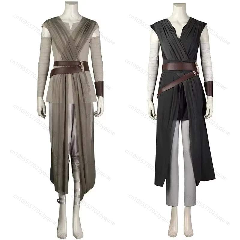 

Star and Wars Rey Cosplay Costume The Rise of Skywalker Cosplay Uniform Full Set Halloween Carnival Party Costumes for Woman Gir