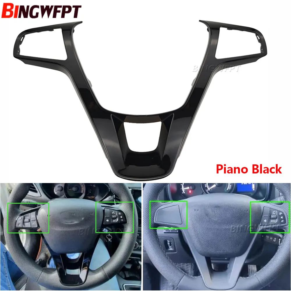 (Two colors to choose) Steering Wheel Button Frame For Lada (ВАЗ) Vesta Sport 2015-2021 Car Accessories For Glade West 2015-2022