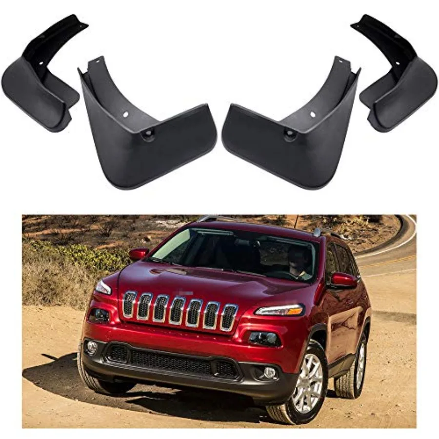 

Car Mudguard Fender Mud Flaps Splash Guards Compatible with Jeep Cherokee 2014 2015 2016 2017 2018