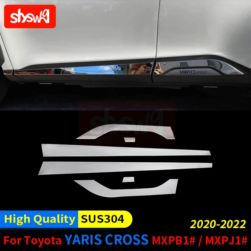 

Для TOYOTA YARIS CROSS MXPB1 # MXPJ1 # 2020 2021 АВТОМОБИЛЬНЫЙ БЛОК ДВЕРИ НАКЛАДКА Накладка Накладка Автомобильные аксессуары для внешнего моделирования 6 шт.