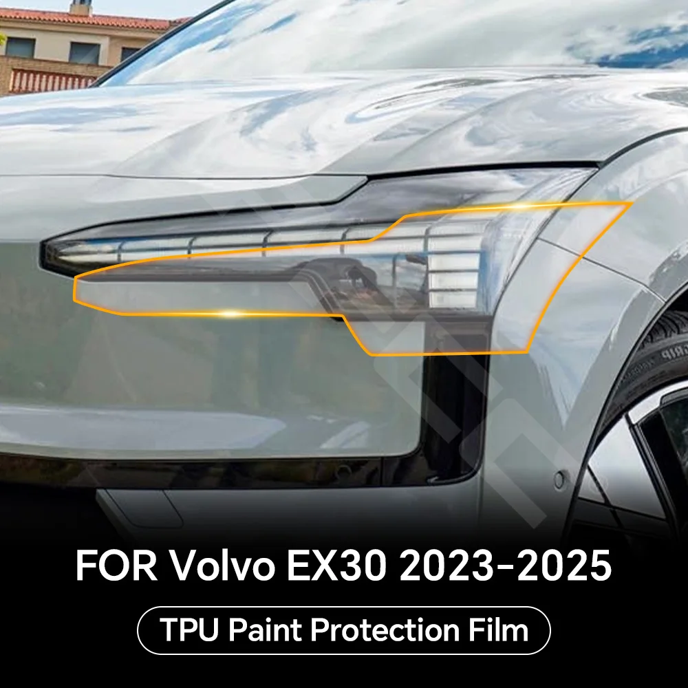 

Rearview Headlight A B Pillars TPU Protection Film For Volvo EX30 2023 2024 2025 Pre-cut Clear PPF Anti-scratch Resistant Cover