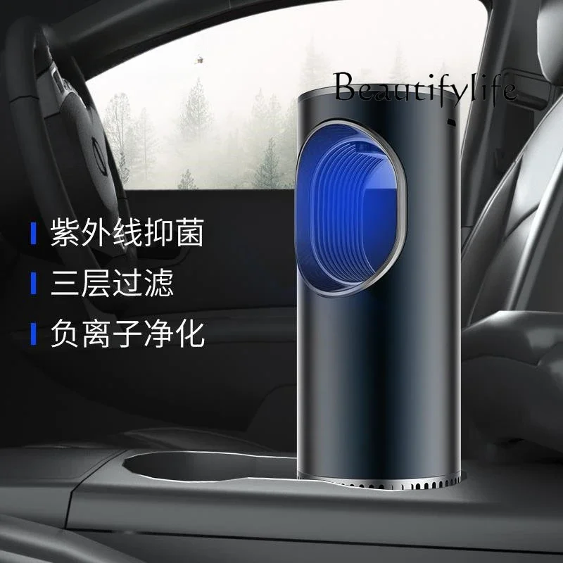 Ultraviolet sterilization negative ion car air purifier car odor elimination freshener to remove formaldehyde haze