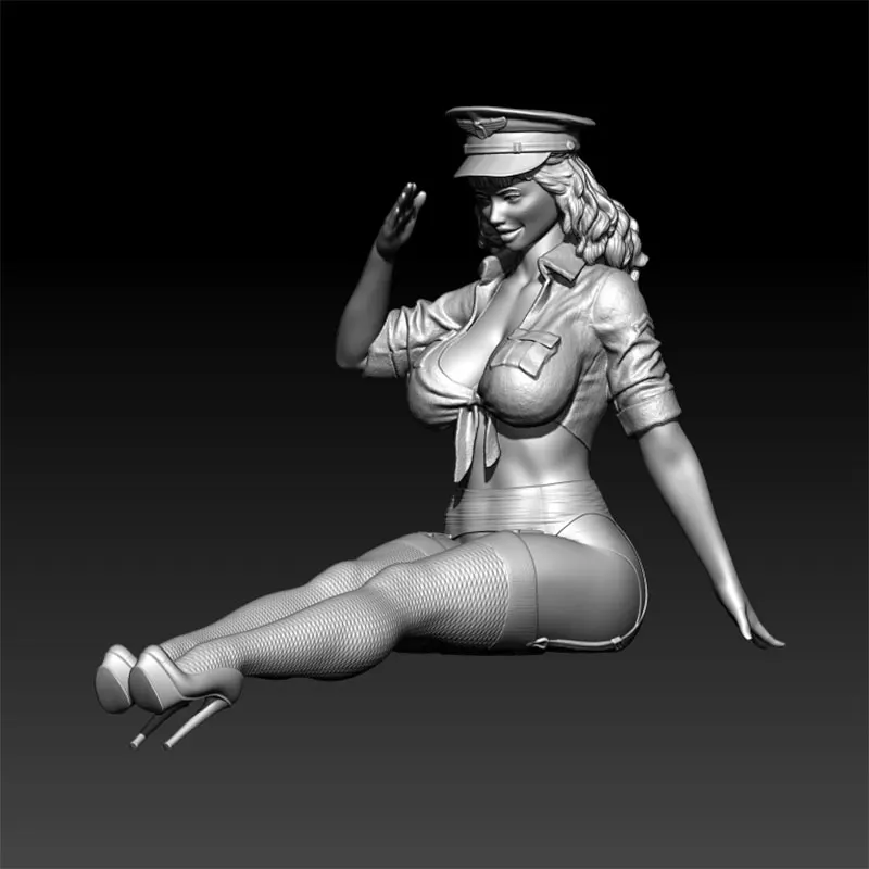 1/24 1/18  Resin Model The Battlefield Reporter Car Model Figurine Unpainted Painted 1/24 Figurine 1463