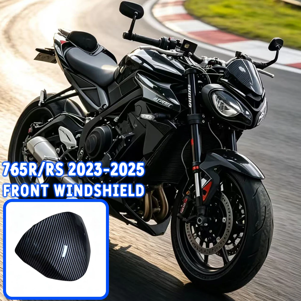 Parabrezza per Moto Triumph Street Triple 765 R RS 2023-2026, Deflettori Vento, Protezione Frontale