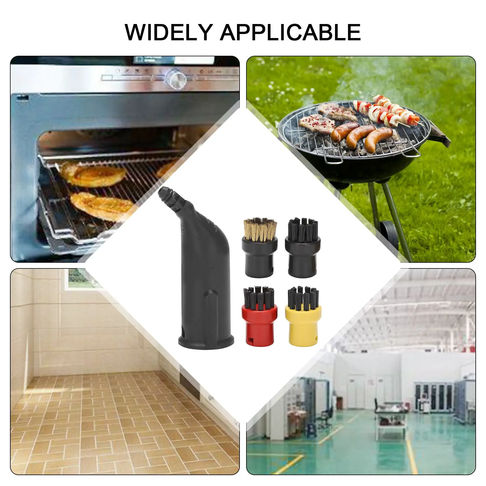 Steam Cleaner Nozzle Slit Brush Sprinkler Nozzle Head for KARCHER SC1/SC2/SC3/SC4/SC5 Steam Cleaner Slit Scrape Brush