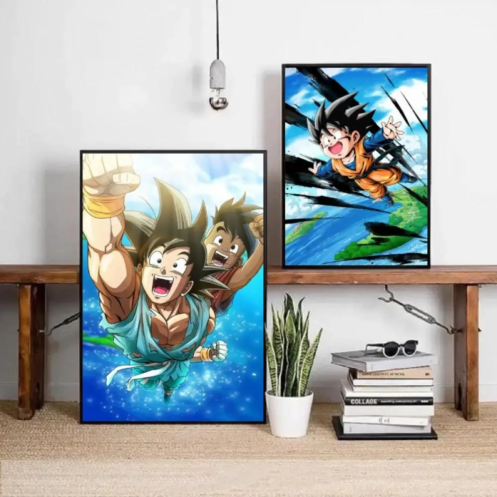 

Animation Dragon Ball Goku Canvas Poster Decorative Painting Classic Living Room High Quality Art Wall Sticker Children's Gift