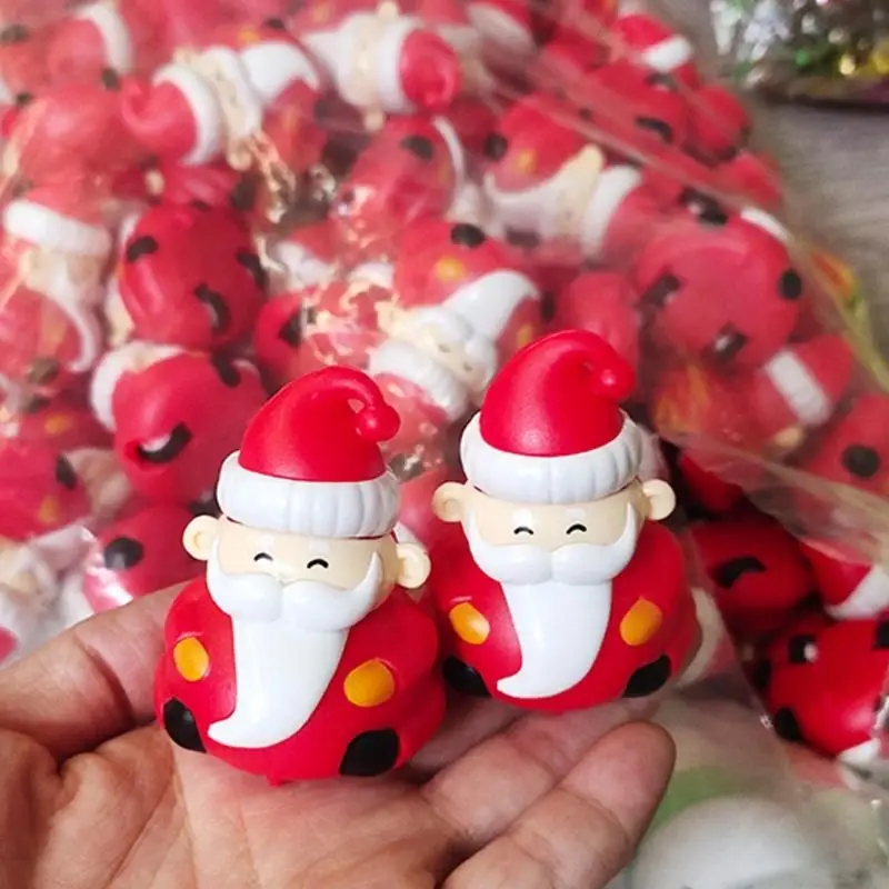 W3JF Giáng sinh đẩy trở lại đồ chơi đồ chơi sát bằng phương tiện chạy xe đồ chơi cho bé trai trẻ mới biết đi kéo xe trở lại