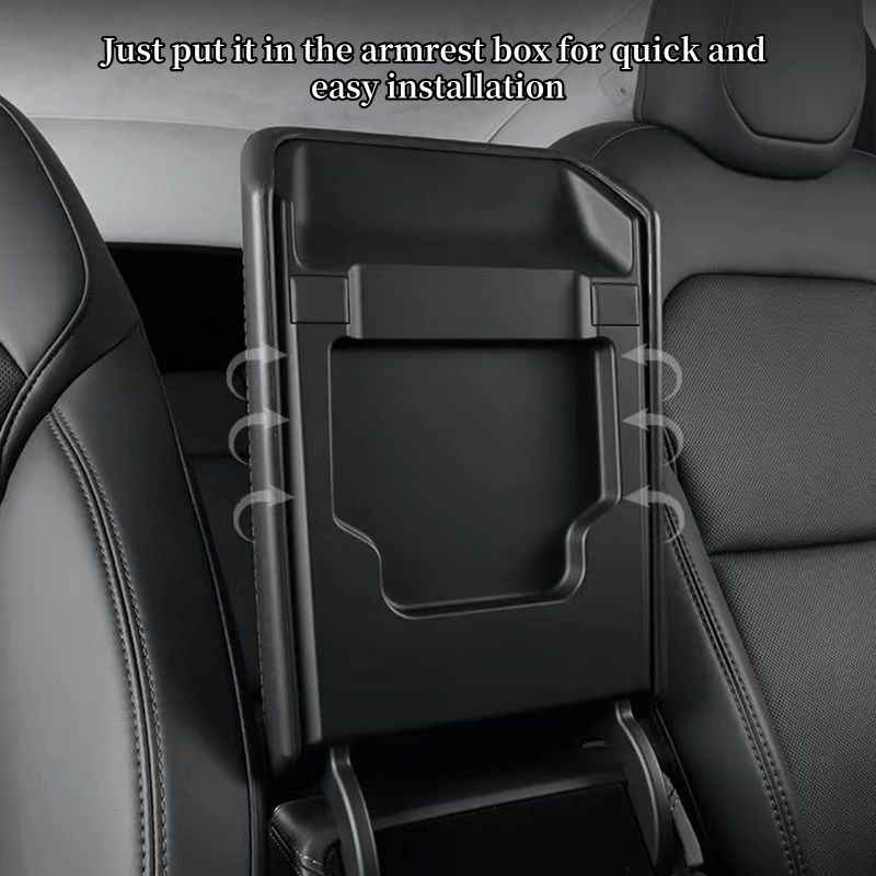 ل تسلا نموذج Y العرعر وحدة التحكم المركزية مسند الذراع غطاء صندوق TPE درابزين صندوق المضادة للخدش لوحة الغطاء الواقي اكسسوارات السيارات #5