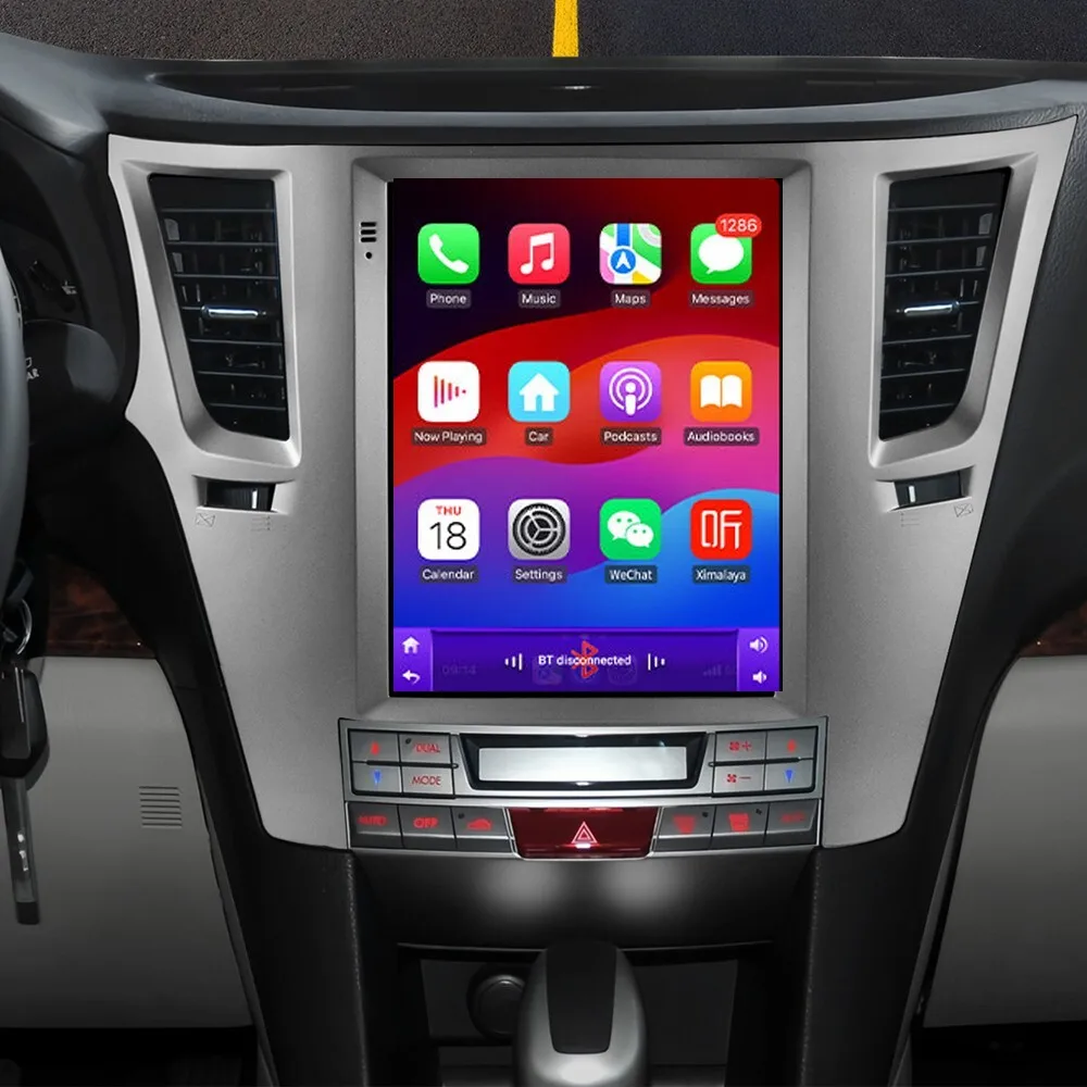 Autoradio Carplay+ Android Auto AHD 2+32GB da 9,7 pollici adatto per la navigazione per auto Subaru Outback