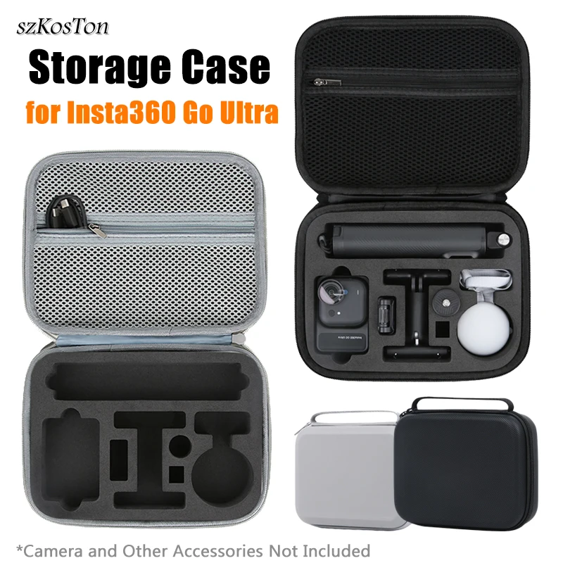 

Storage Bag for Insta360 Go Ultra PU Hard-Shell Case Portable Travel Handbag Camera Protection For Insta360 Go Ultra Accessories
