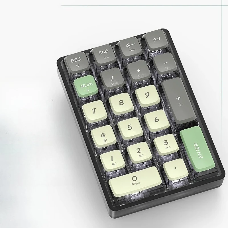 

'Customized 21Key Wireless Three-Mode Numeric Mini Keyboard Numpad RGB Backlight Keypad for Computer Numpad