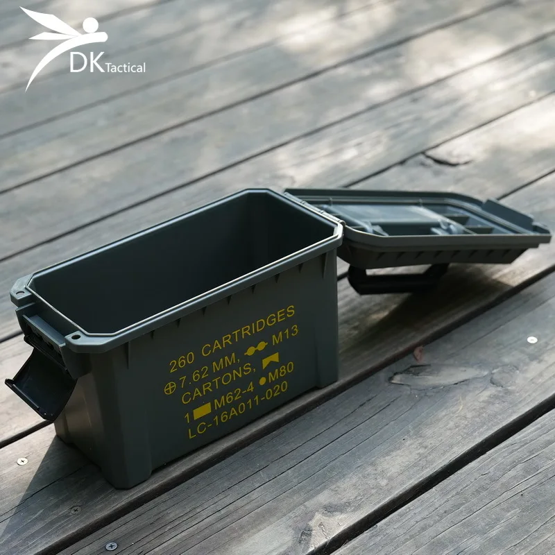 Outdoors Rifle Ammo Box Airsoft 5.56/7.62 Ammunition Storage Box Tactical Dustproof-Waterproof Strength Protect Box