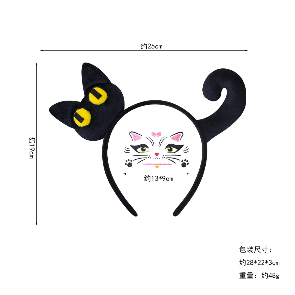 Furry ikong Cute Cat Hair Hoop Cat Ear Headpiece Bell Tail Dress set Halloween Christmas festival cosplay Stage Performance