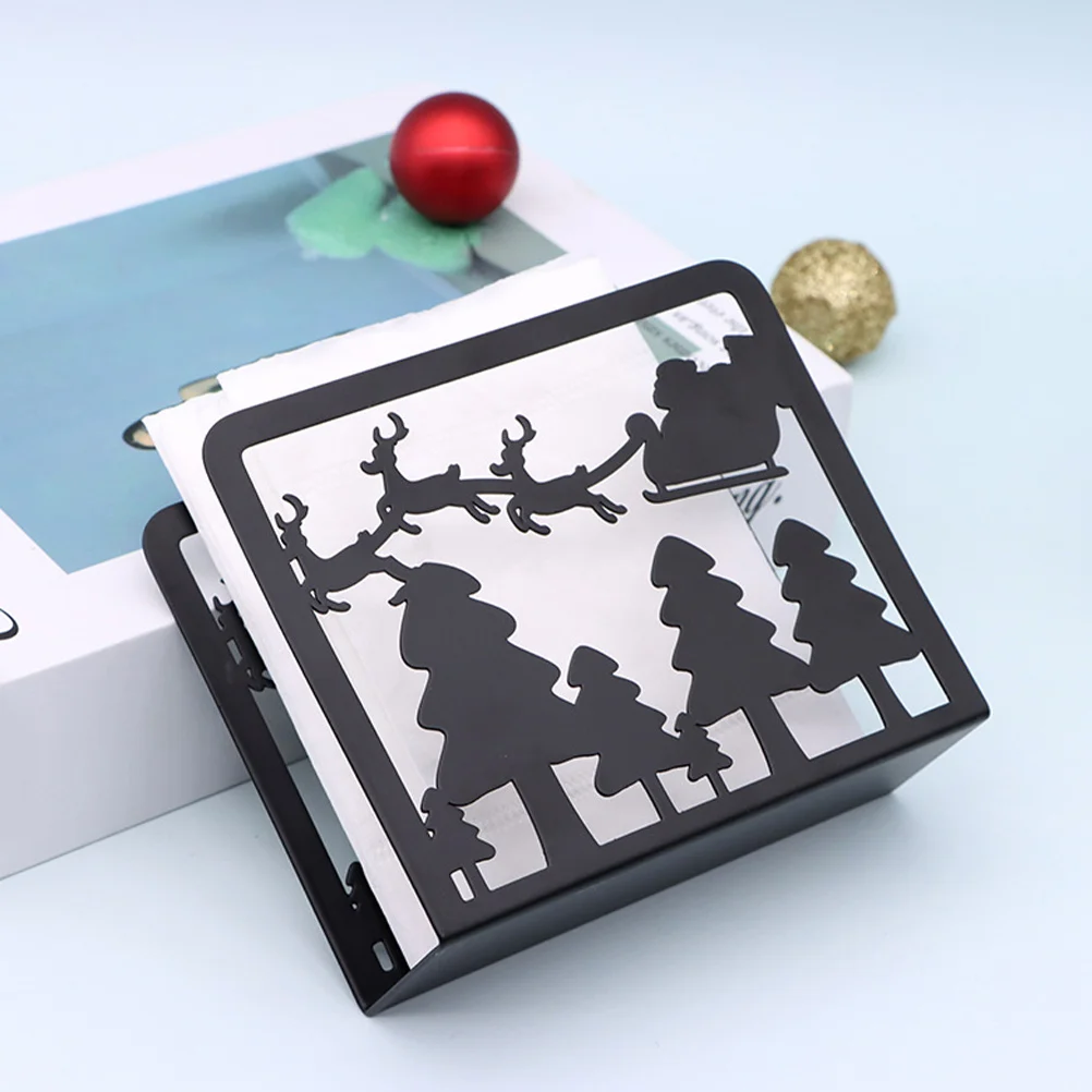 

1pcs Napkin Holder Stainless Steel Vintage Tabletop Stand For Kitchen Home Party Decoration Napkin Storage Dispenser Tissue